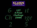 LET 6-Point Challenge! 250405 #slrc #exam #alwayscommittedtoexcellence #education