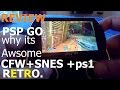 PSP Go, A Classic handheld for Retro Enthusiasts. PS1 SNES MORE