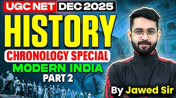 UGC NET History | UGC NET History Chronological Modern India By Jawed Sir