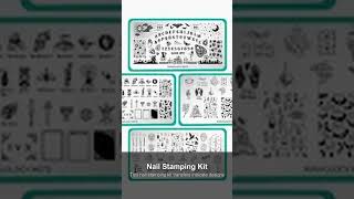 Nail Art Stamping Kit with Stamper & Scraper
