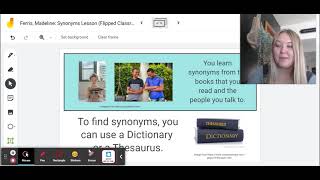 Synonyms Lesson (Flipped Classroom) - Google Jamboard