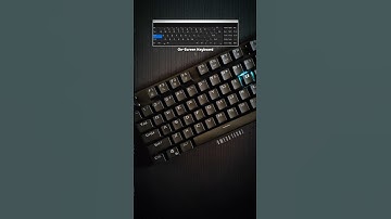 Virtual Keyboard Shortcut | #computer #asmr #pc #tricks