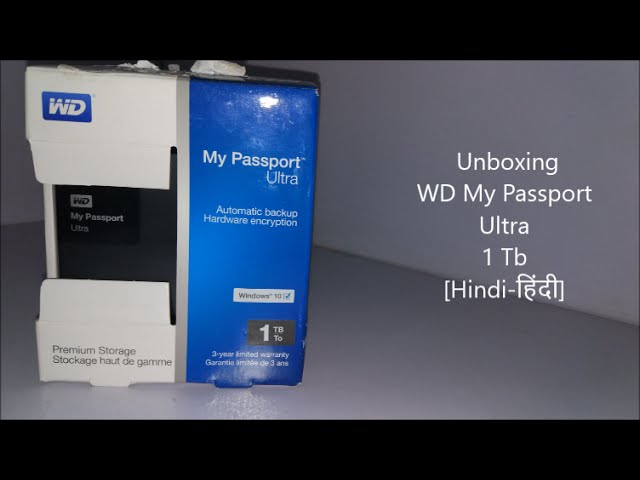 Unboxing - WD My Passport Ultra 1Tb [hindi- हिंदी]