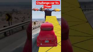 Lightning McQueen vs Colossal Titan Jump | Beaming drive #shorts