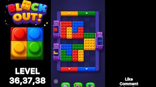 Block Out Level 36 37 38 Solution - Color Sort Puzzle