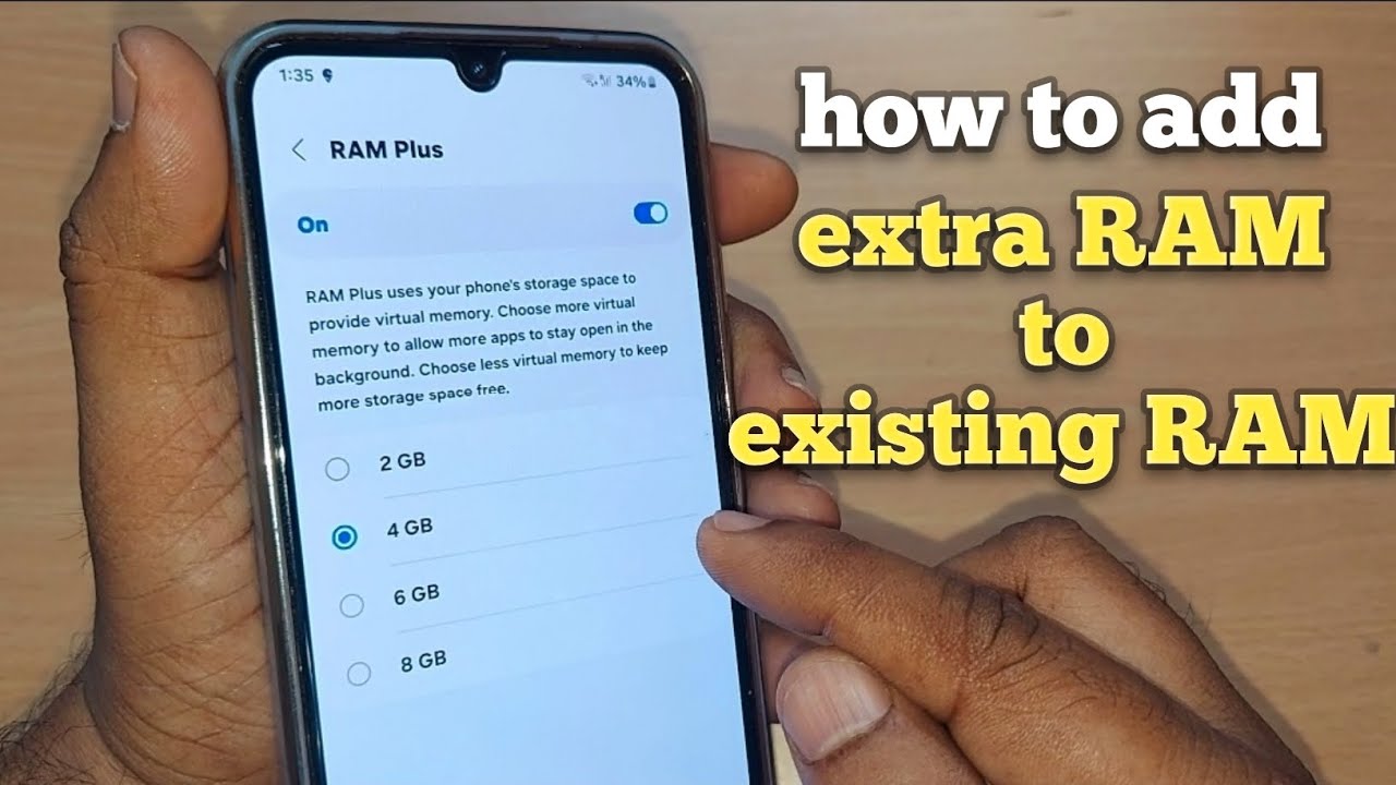 how to add extra RAM to existing RAM | extra RAM on samsung galaxy ...