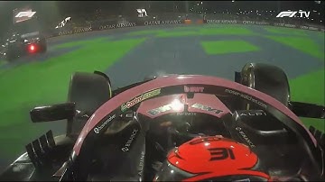 Esteban Ocon Onboard Crash With Colapinto & Hulkenberg During Qatar Grand Prix 2024