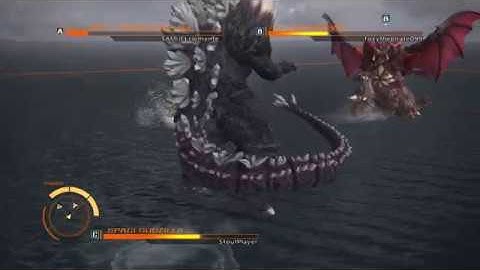 GODZILLA PS4 : SpaceGodzilla vs Destroyah vs Kiryu
