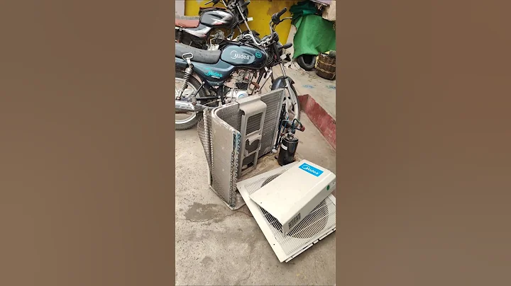 Midea ac gas leak checking #hvac #shorts #airconditioning #actechnician