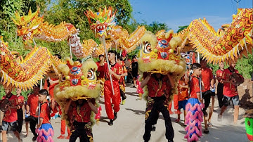 Múa Lân Sư Rồng Thỉnh Sắc Thần Đình Tân Đông Cù Lao Tân Lộc Thốt Nốt Cần Thơ