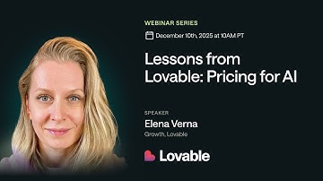 Lessons from Lovable: Pricing for AI