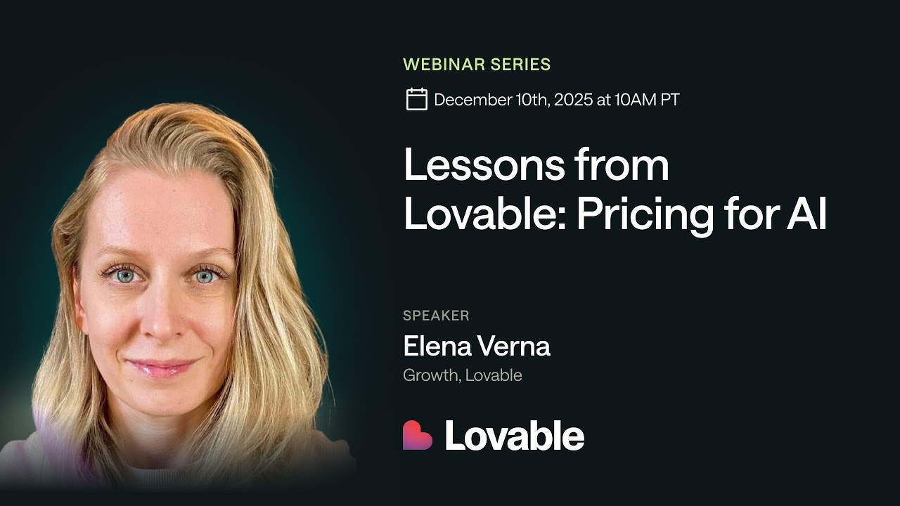 Lessons from Lovable: Pricing for AI