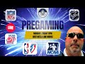 🔥 Pregaming LIVE 5PM: NBA Playoffs, NHL Playoffs &amp; MLB + Kalshi Betting | Wed, April 22, 2026 💰
