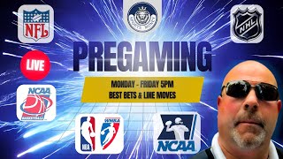 🔥 Pregaming LIVE 5PM: NBA Playoffs, NHL Playoffs &amp; MLB + Kalshi Betting | Wed, April 22, 2026 💰