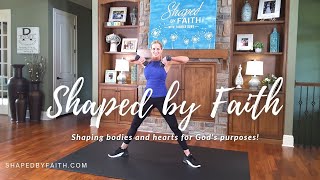 Full Body Power Pilates 25 Minute Strength Workout + Scriptures | Shaped by Faith Christian TV Show