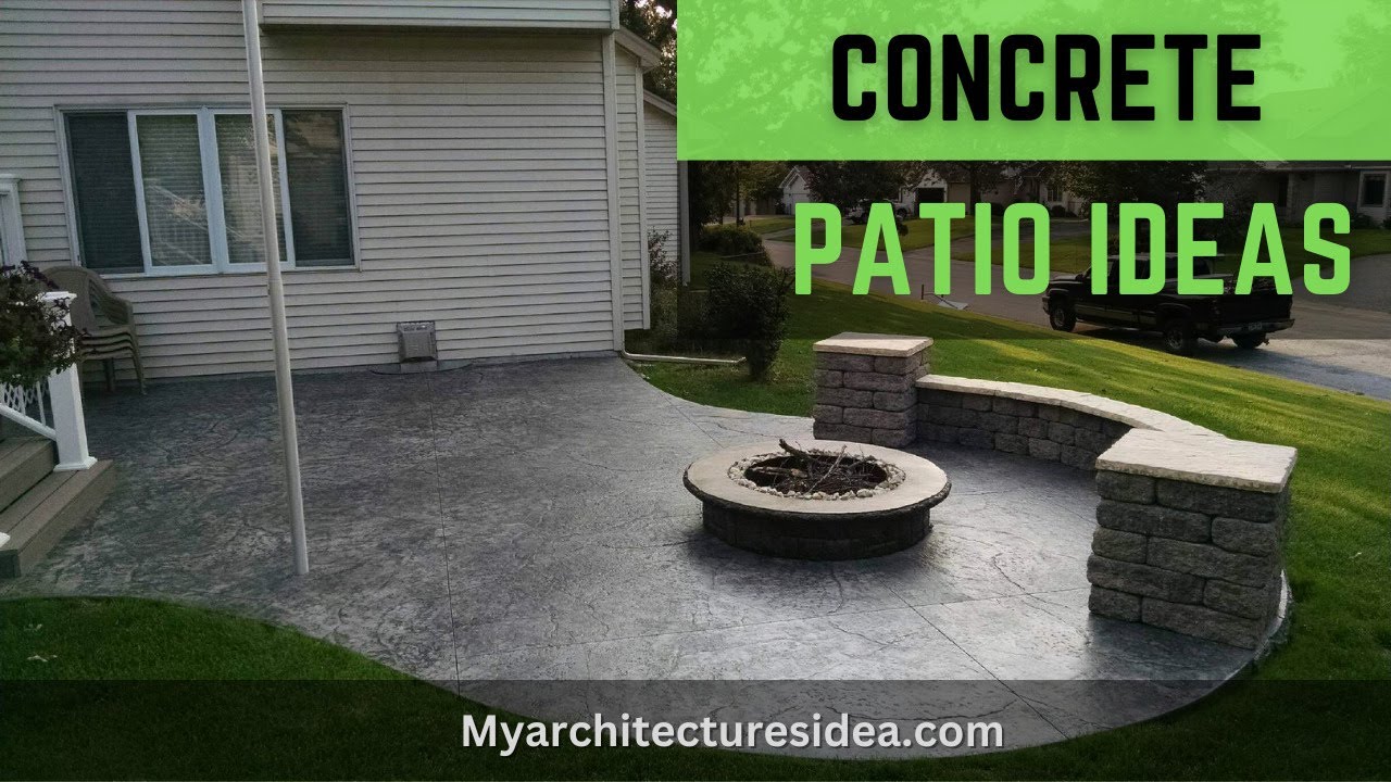9+ Concrete Patio Ideas on a Budget for Small Backyard – Simple Yet Modern Stamped Concrete Plans