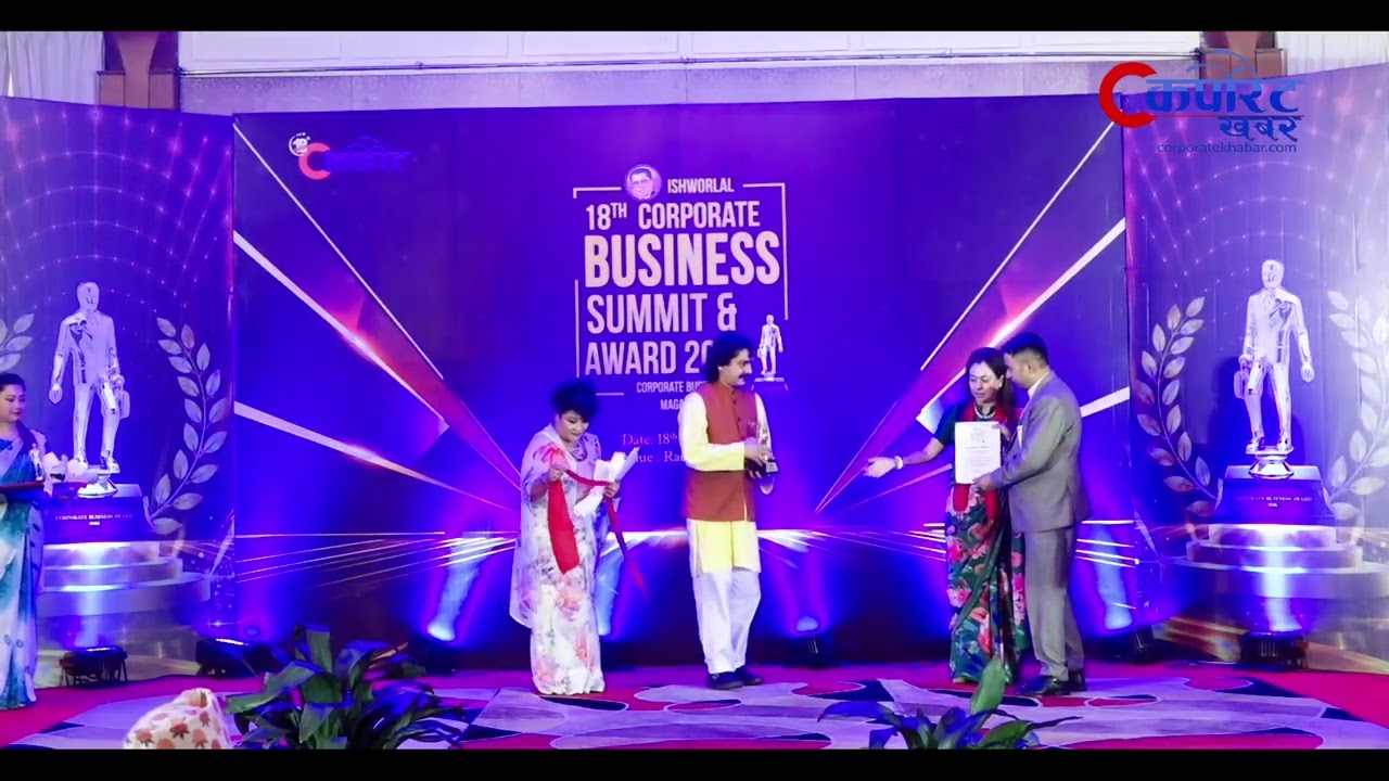 Corporate Furniture Industry Excellence Award,Mr.Tara Lal Dharel,Managing Director, Sofa Hub Nepal