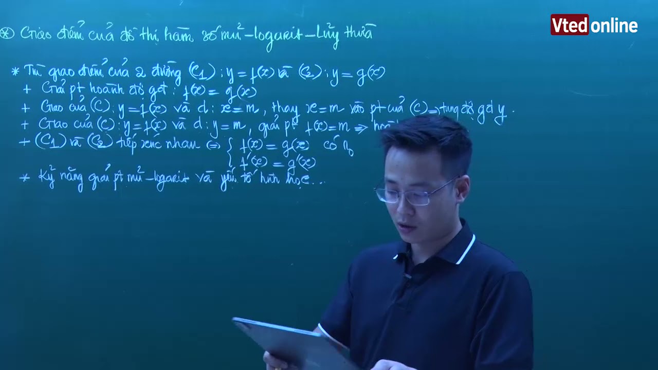 Bài toán giao điểm của đồ thị hàm số mũ - logarit và... - youtube