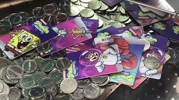 Main Event Arcade - Spongebob Coin Pusher Part 3 - Spending all our credits