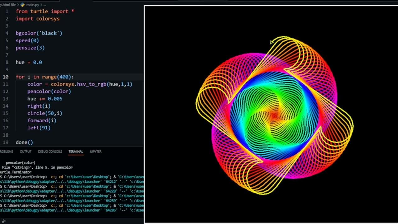 python graphics/ Coding with me - YouTube