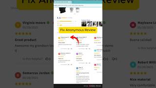 Fix Anonymous Reviews  #ryviu #productreviews #shopify