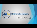Highlander Orientation: University Honors Student Workshop 2023