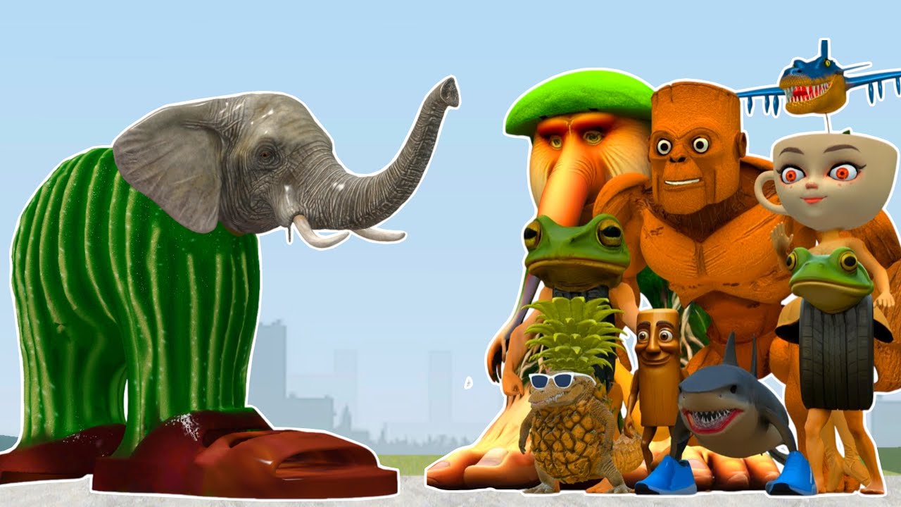 Новая Лирила Ларила против всех новых итальянских мемов с ИИ Brainrot в Garry's Mod