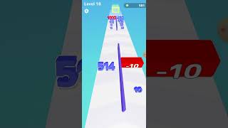 Number Master: Run And Merge Level 18 Gameplay Walkthrough Android #Shorts