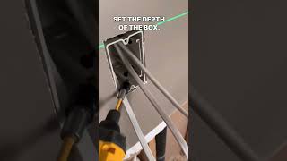 Smart Box Installation: Easily Set Depths & Pre-Installed Screws #smartbox #diyproject #depthcontrol