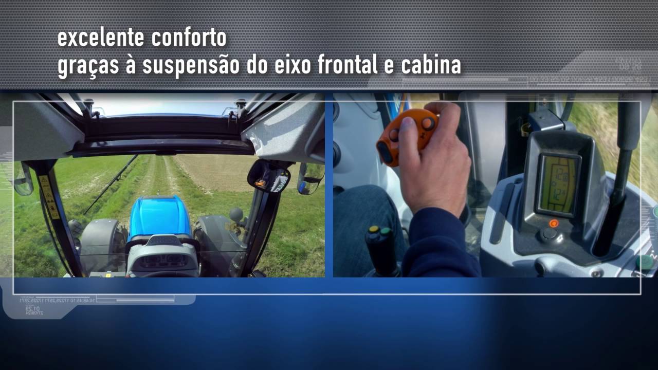 tractor tires T6 Tier 4B - Eixo dianteiro e Cabina com suspensão