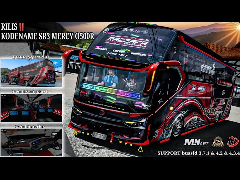RILIS‼️ KODENAME SR3 XHD MERCY 0500R 1836 MNart || BUSSID 4.2 & 4.3.4