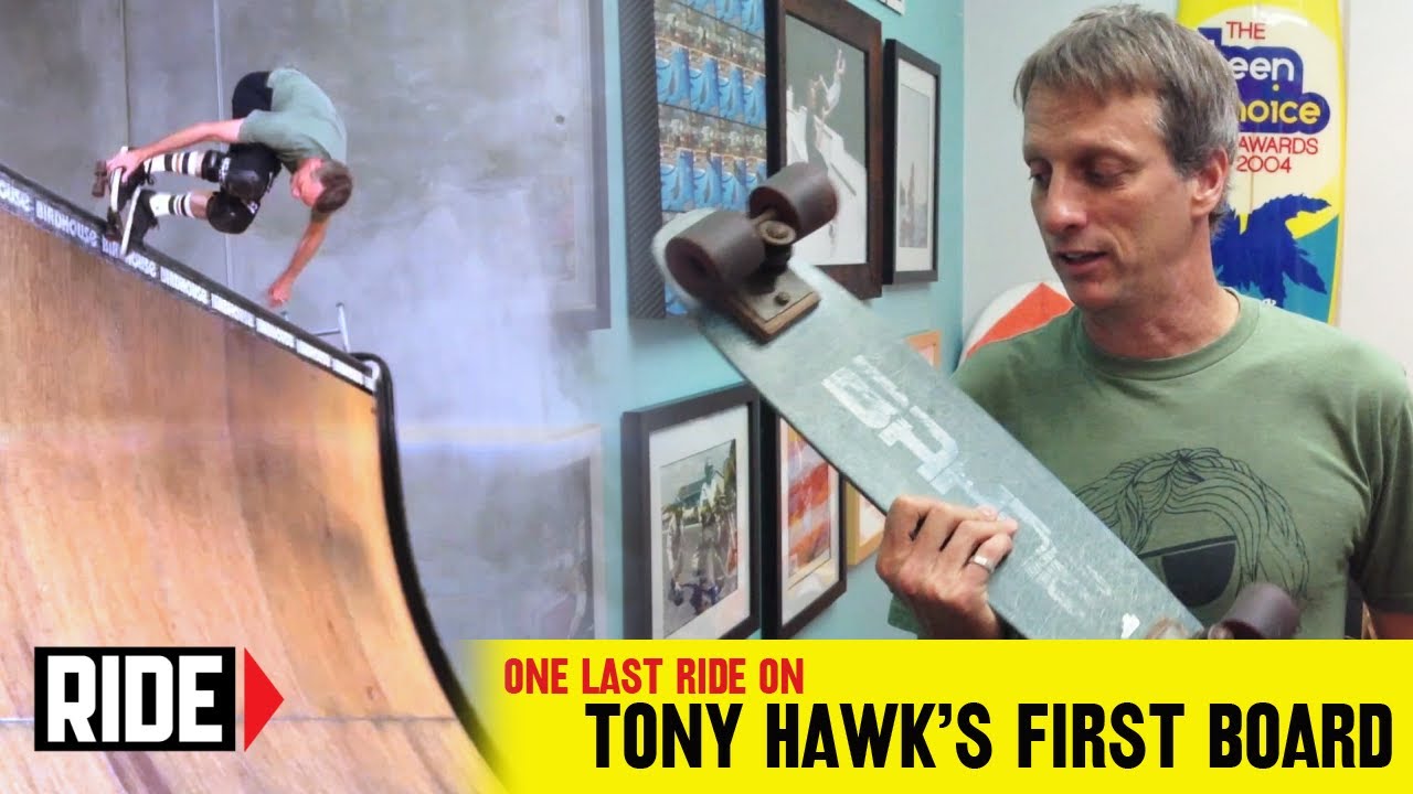 Tony Hawk's first skateboard