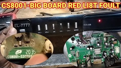 CS8001-Dish Receiver repair red light problem 2020, HD receiver red light problem Sloved 2022, DK