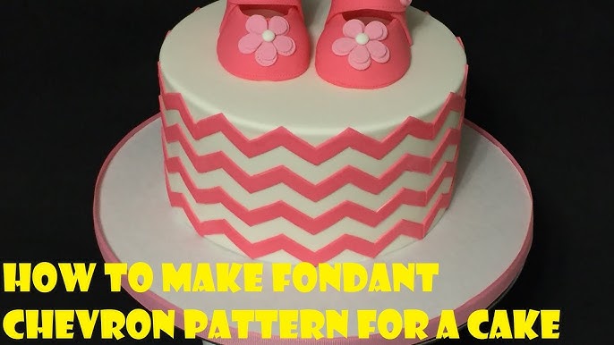 How to make fondant Chevron Pattern for a Cake - YouTube how-to-make-fondant-chevron-pattern-for-a-cake-youtube