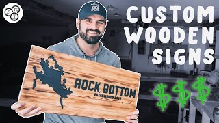 How to MAKE and SELL Wooden Signs | CNC | Woodworking