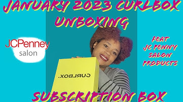 January 2023 Curlbox Unboxing | Feat. JC Penny Salon Products | Subscription Box