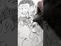 【文字から絵にする】仏の顔も3度まで #art #イラストメイキング