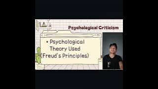 Psychological Criticism on the Novel 