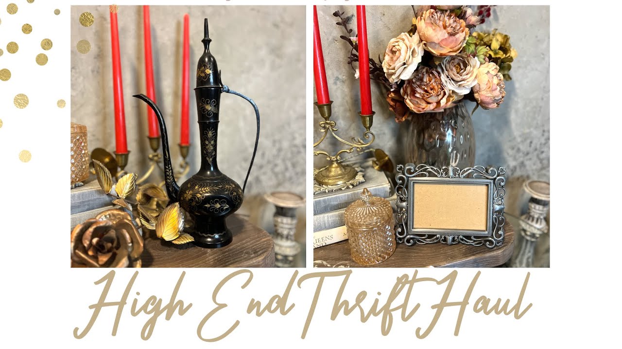 Thrift Haul For The Shop | High End Decor At The Thrift Store - YouTube
