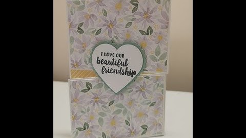 How to make a double gate fold card using Best Dressed DSP by Stampin