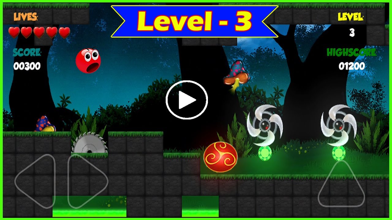 Red Roller Bounce Ball 1 Level 3 || Chandra gameplay