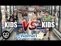 KIDS GROCERY SHOPPING CHALLENGE | Kids Shopping for Walmart Grocery Haul | PHILLIPS FamBam