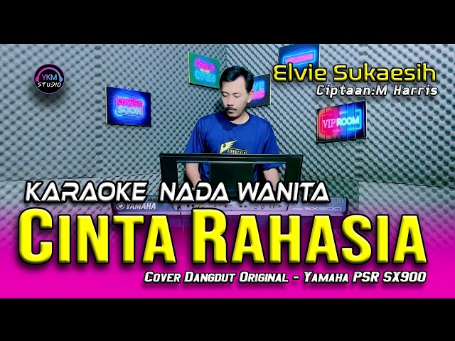 Cinta Rahasia Karaoke Nada Wanita (Elvie Sukaesih) class=