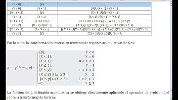 Transformación de Variables Aleatorias (fin); parte 1