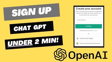How To Set Up A Chat GPT Account - Sign Up For OpenAI Free