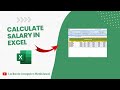Excel Salary Calculation with HRA, DA, and PF #ExcelSalary #exceltutorial #excel #exceltricks