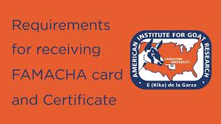 Instruction for FAMACHA Training