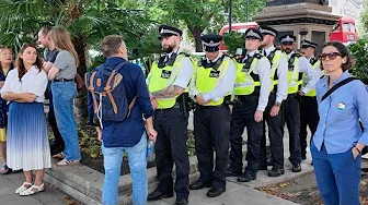 What’s Happening Here? Police on Standby as Crowd Gathers!