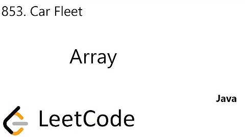 LeetCode 853 | Car Fleet | Array | Java