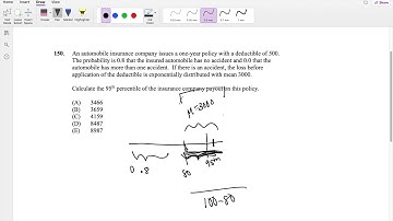 SOA Exam P Question 150 | Percentile and Exponential Distribution